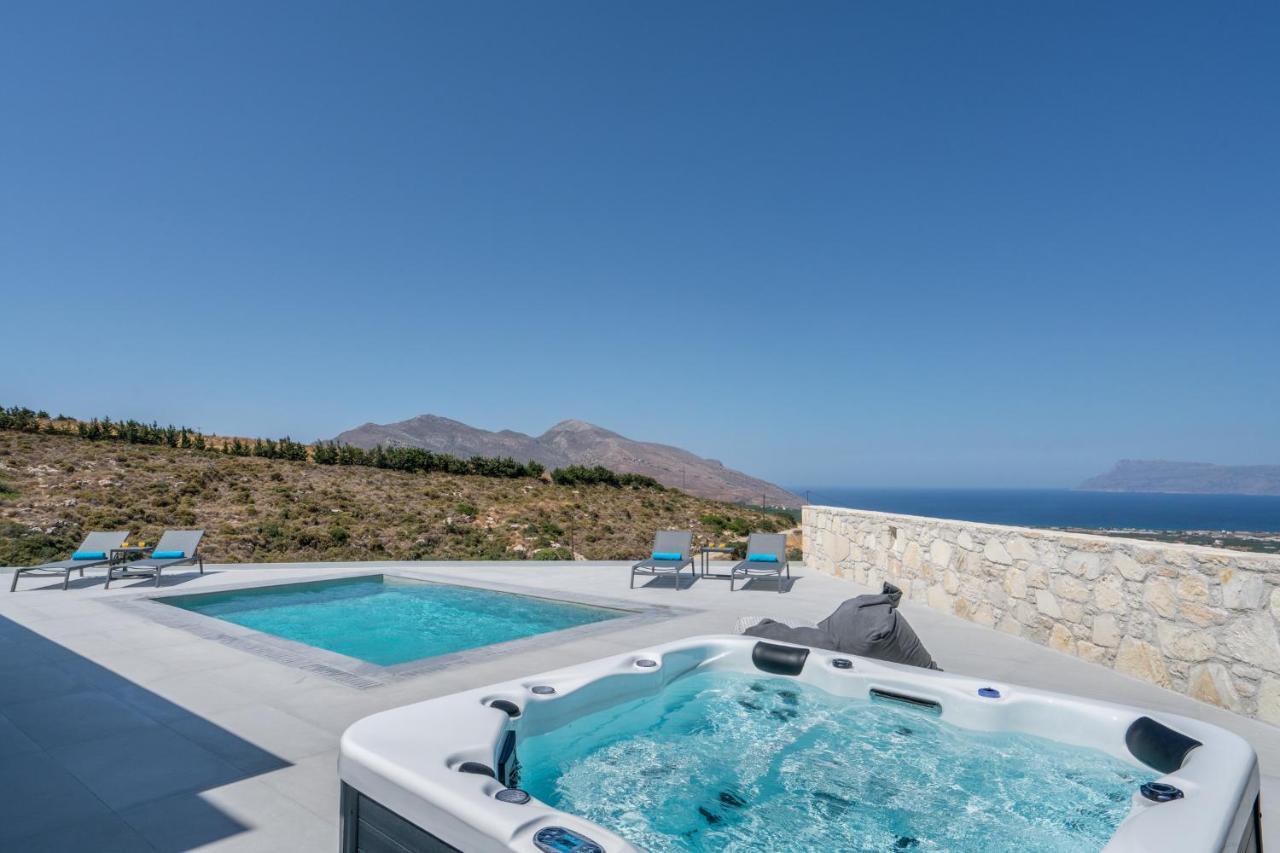 Luxurious Villa Cretan Aura With Private Heated Pool, Jacuzzi And Playroom Agios Ioannis  Kültér fotó