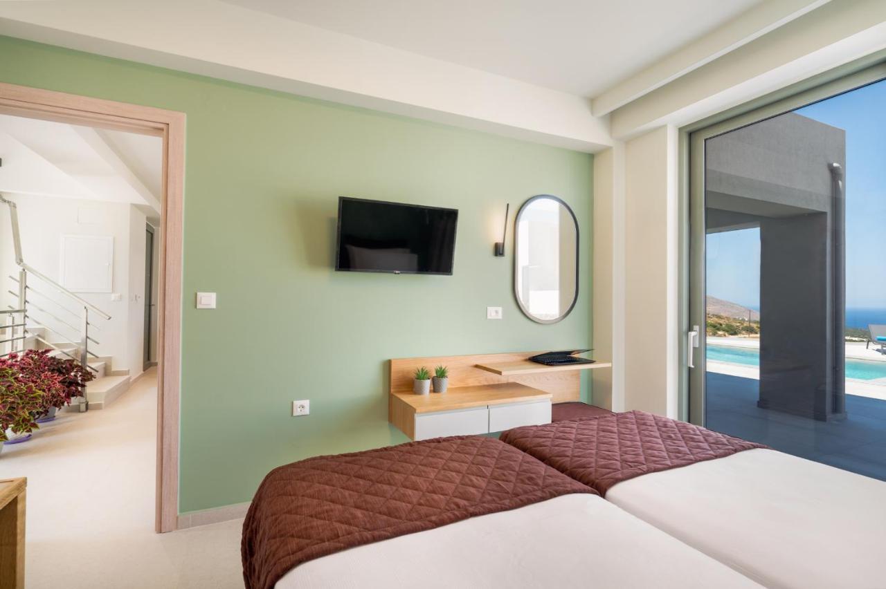 Luxurious Villa Cretan Aura With Private Heated Pool, Jacuzzi And Playroom Agios Ioannis  Kültér fotó