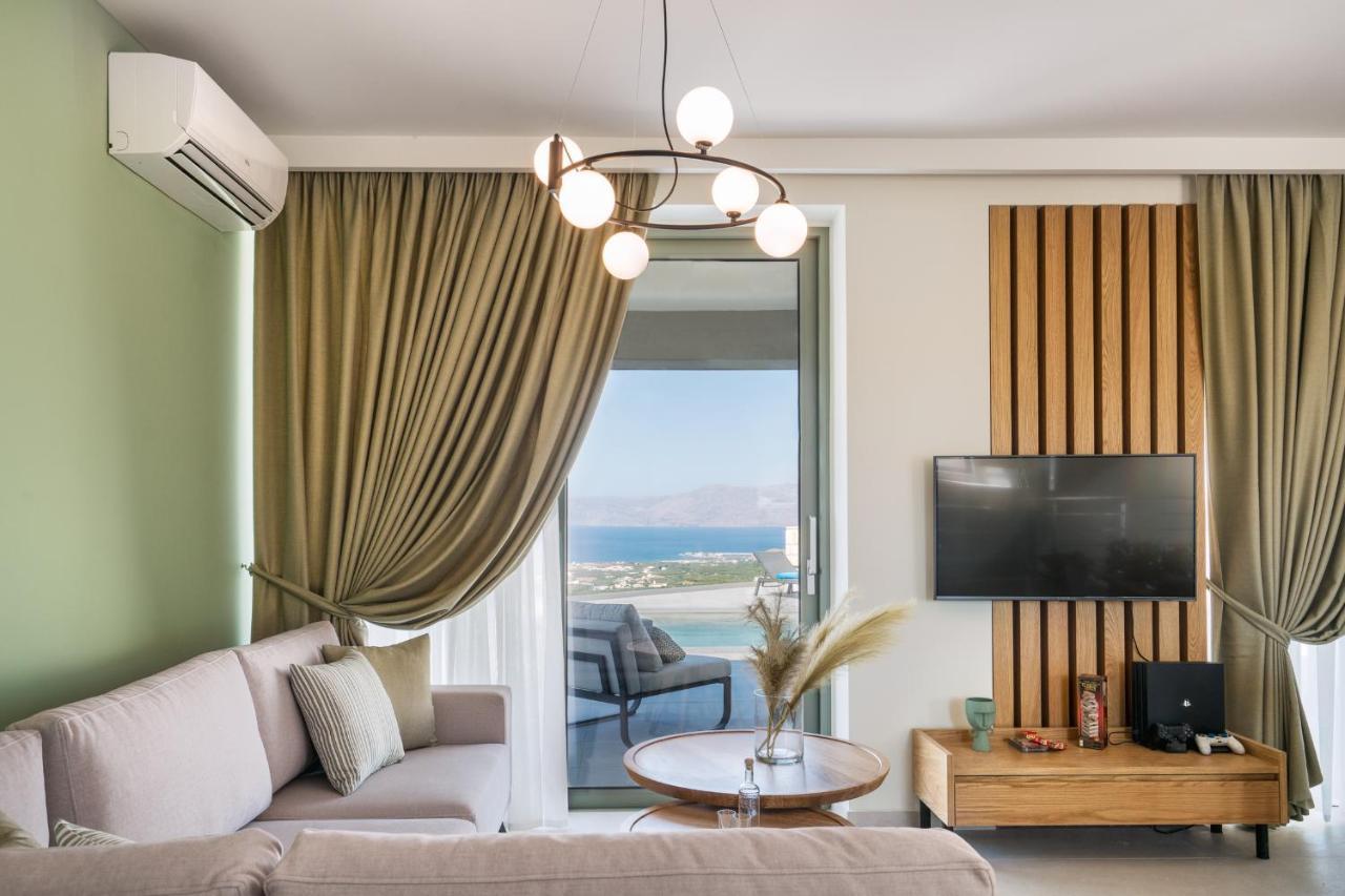 Luxurious Villa Cretan Aura With Private Heated Pool, Jacuzzi And Playroom Agios Ioannis  Kültér fotó